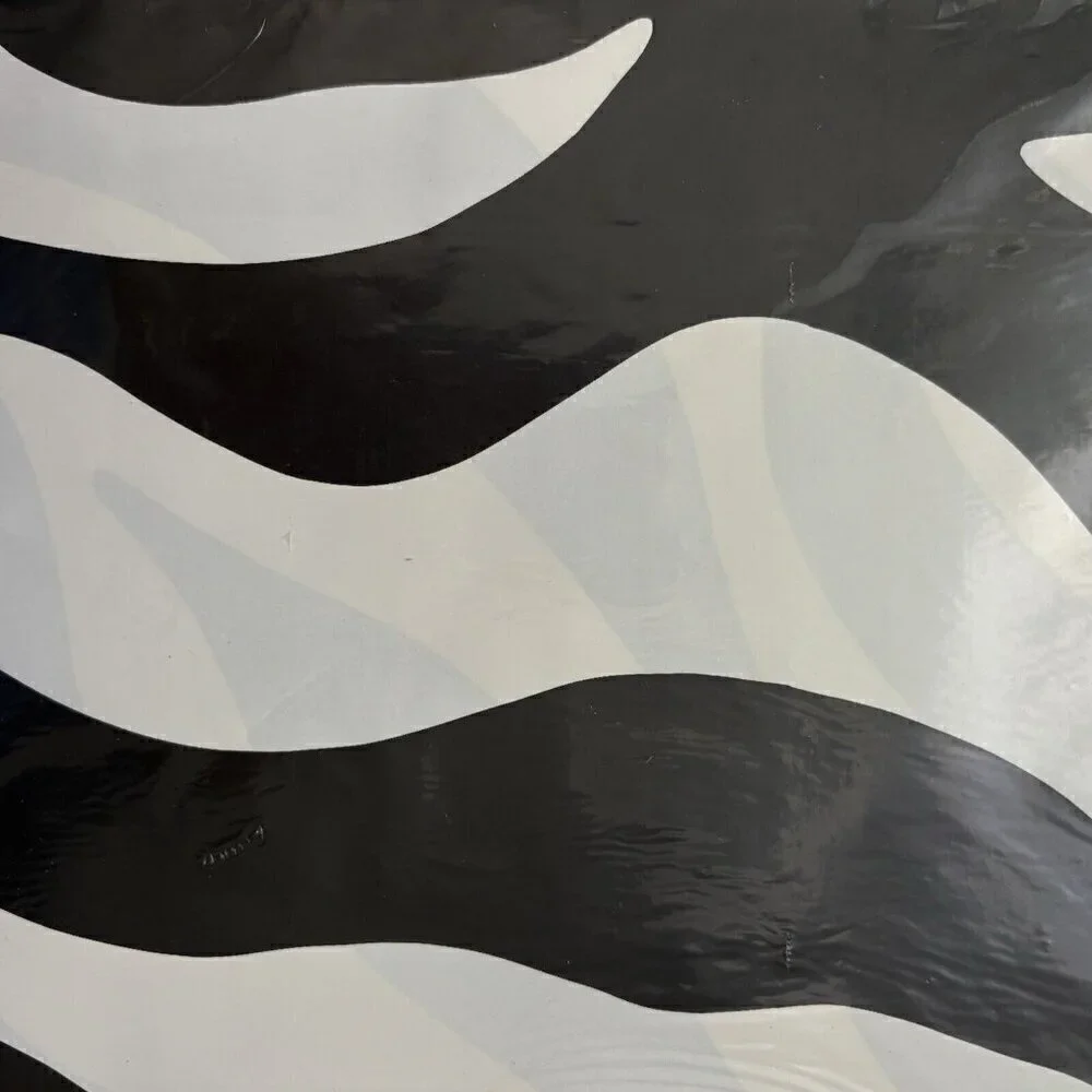 Zebra Pattern Hallmark VTG 90s Gift Wrap Paper NEW  8 1/3 Sq Ft (2 Sheets)